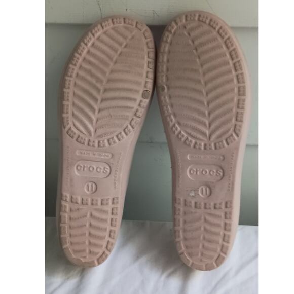 Crocs Pink Ballet Flats Comfort Slip On Casual Size 11 - Picture 9 of 10